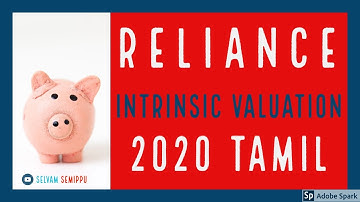 Reliance  Intrinsic Valuation || DCF, EPV, Technical All 3 in 1 Tamil