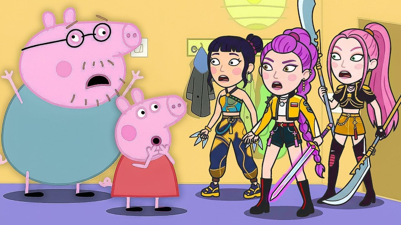 Peppa Family found KPop Demon Hunters - Peppa Parody Animation