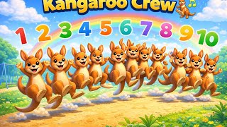 Kangaroo Crew 🦘 | Counting Song 1–10 for Kids | Hop & Learn Numbers