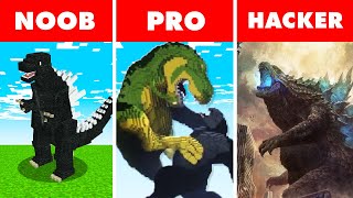 Noob vs. Pro vs. Hacker : MUTANT GODZILLA BATTLE! In Minecraft Animation