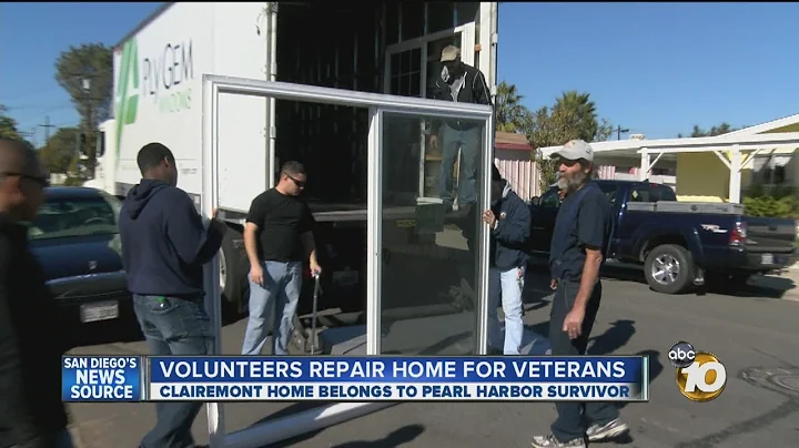 Volunteers help repair veterans' homes