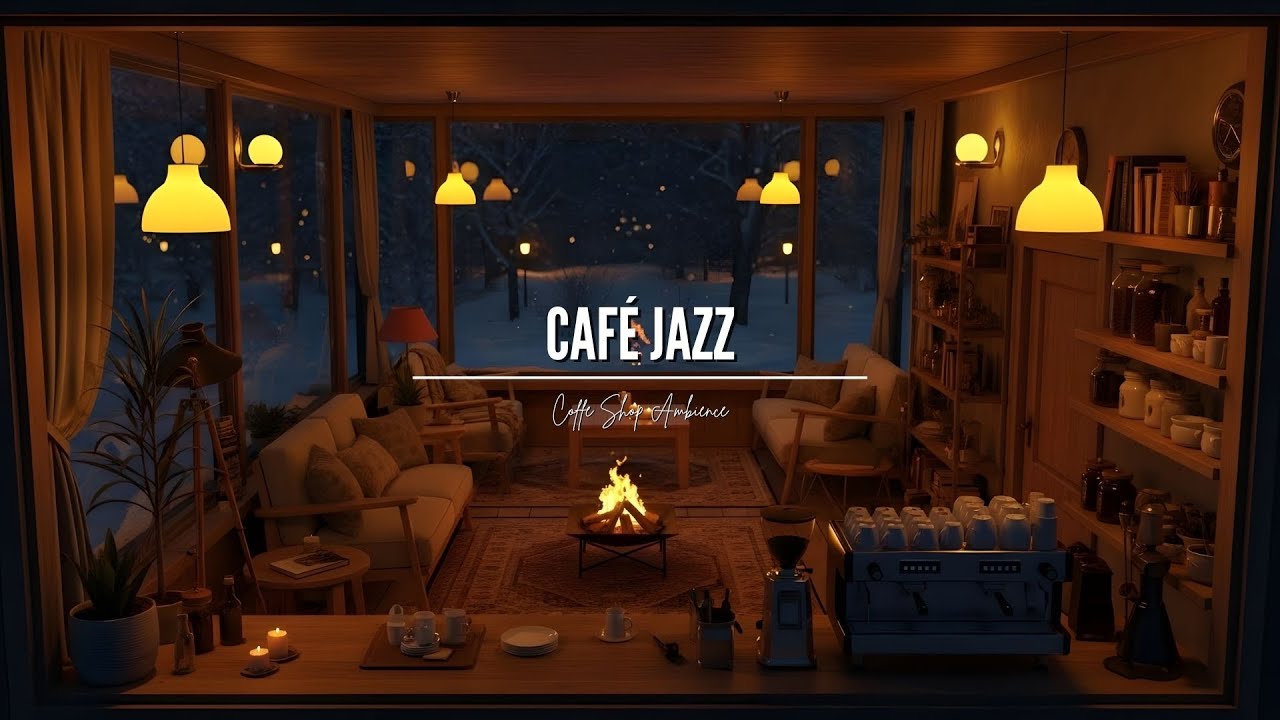 Relaxing Smooth Café Jazz ☕ Piano Ambience for Study, Sleep, Work