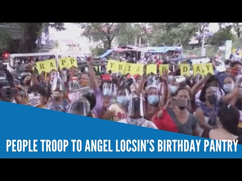 People troop to Angel Locsin’s birthday pantry
