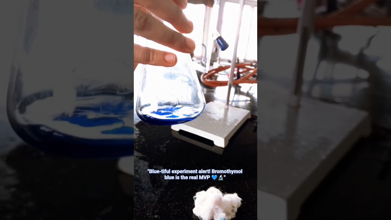 "LAB EXPERIMENT GONE RIGHT! 🌟 Blue Magic with Bromothymol Blue 🔬" 