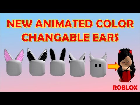 *New* Animated Color Changing Ears [] ROBLOX - YouTube