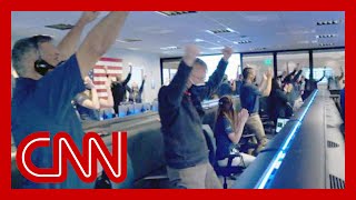 NASA team cheers after successful Mars rover landing