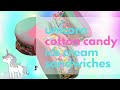 Unicorn Cotton Candy Ice Cream Sandwiches