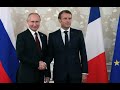 Встреча Путина и Макрона