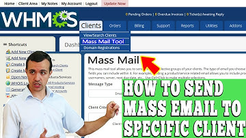 HOW TO SEND MASS EMAILS TO A SPECIFIC CLIENT IN WHMCS? [STEP BY STEP]☑️
