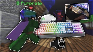 Bedwars ASMR Keyboard & Mouse Sounds + Handcam (Razer Blackwidow X Chroma)
