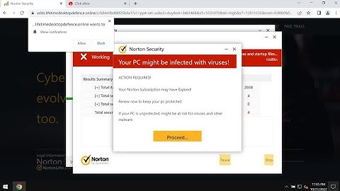 Lifetimedesktopdefence.online pop-up scam (removal guide).