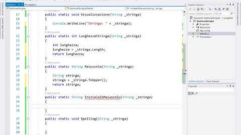 18 - C# - Gestione delle Stringhe