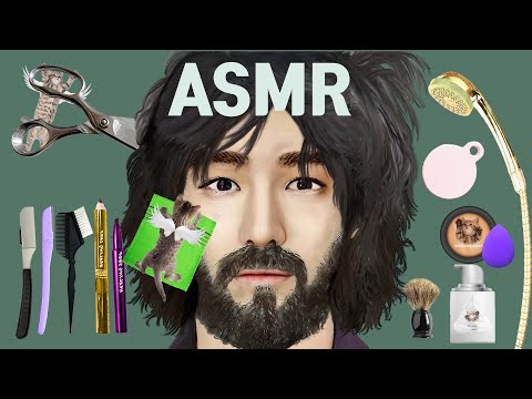 [stop motion]Homeless Man Transformation/Make Up Animation/asmr