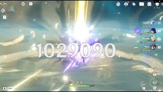 Eula ''1M Damage'' Test Weekly Boss Raiden Shogun