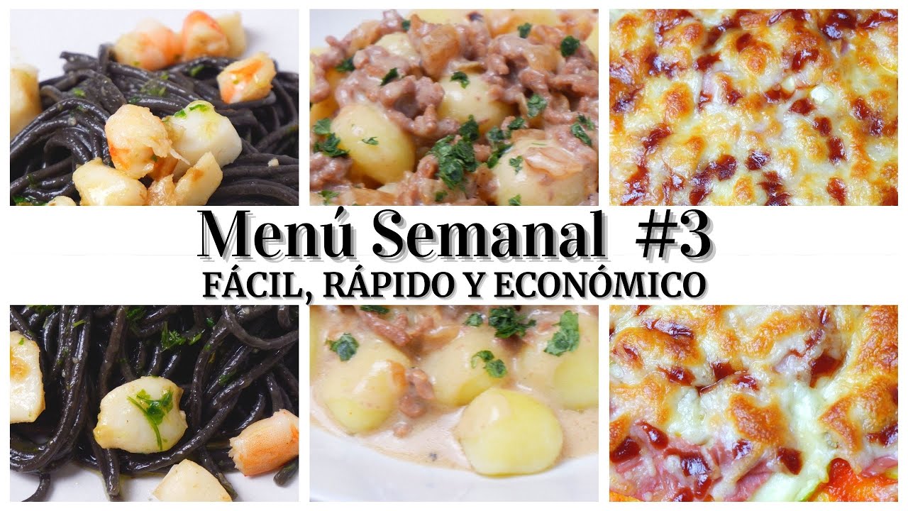 💥 Menú semanal PASO A PASO | 5 RECETAS Fáciles y Rápidas |  MEAL PREP