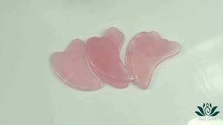 Natural Rose Quartz Dolphin Shaped Gua Sha Mage Tool Whoelsale & Manufacturer
