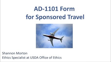 Form AD-1101 Tutorial