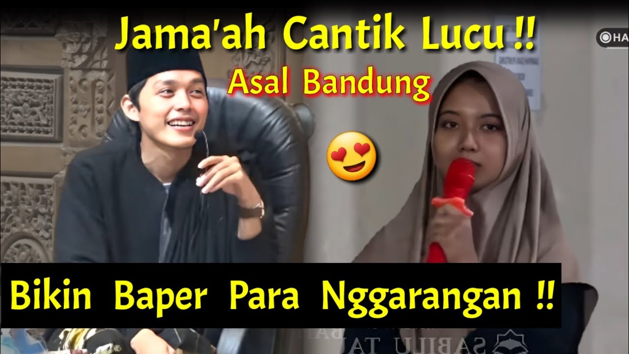 SubhanaAllah !! Jama'ah Cantik Lucu Asli Bandung Bikin Heboh Jama'ah !