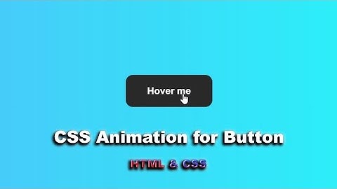 Кнопка с анимацией при наведении используя HTML&CSS шаг за шагом || CSS animation trick step by step