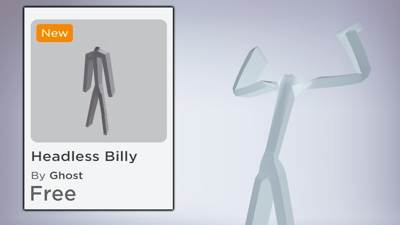 UPDATED* BILLY FREE FAKE HEADLESS IN ROBLOX 😲