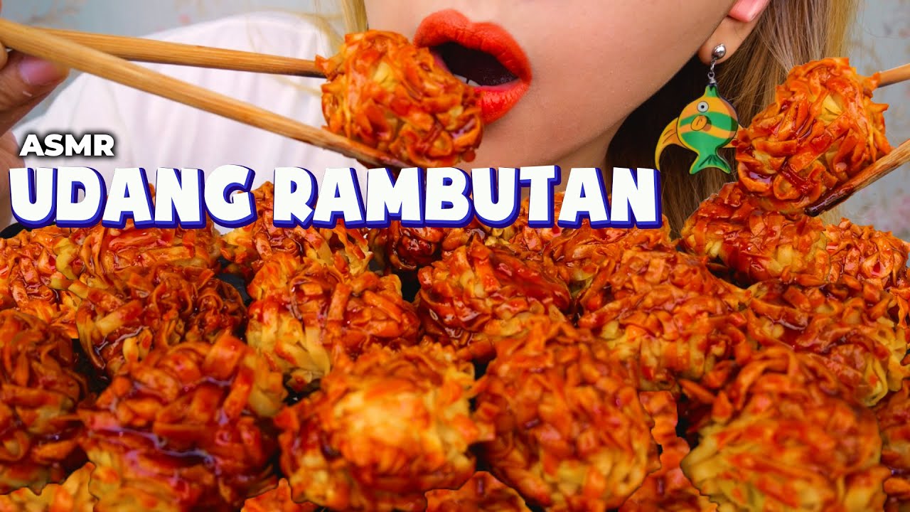 UHH NYELEKITT 🫣🔥 ASMR GORENGAN UDANG RAMBUTAN KRIBO MANDI FIRE SAUCE | ASMR Indonesia