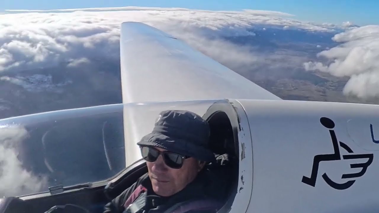 Onda sur con ASK21 a lo largo de toda la sierra de Guadarrama