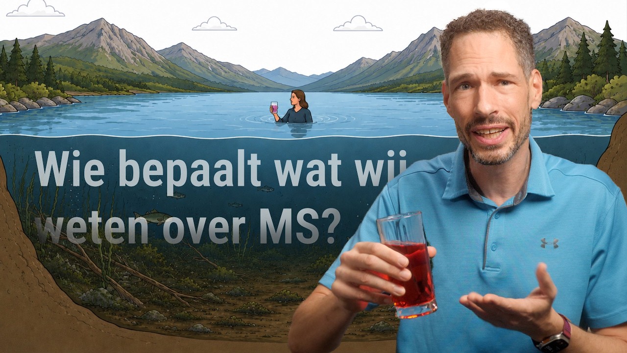Wat wij weten over MS is niet alleen het resultaat van wetenschap, maar van selectie.

Selectie van wat onderzocht wordt, wat gepubliceerd wordt, en wat bij wetenschapper, je neuroloog en uiteindelijk bij jou terechtkomt. 

In deze video leggen we uit hoe het systeem werkt. Niet als complottheorie, maar als iets dat je kunt begrijpen.
Want begrip geeft grip!

Tijdscodes:
00:00 — Twee opmerkingen op MS.nl
01:38 — MSdeBaas: de aanleiding
03:25 — De metafoor: meer en glas
06:00 — Stap 1: De onderzoeksagenda
09:00 — Stap 2: Het filter
09:41 — Stap 3: De fabriek
14:01 — Stap 4: Het distributiecentrum
15:17 — Een film over het meer
17:05 — Wat doe je met je glas?
19:08 — Gekleurd water vs. cola