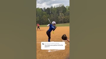 She actually gets hit all the time 😩😫 #softball #hit #shorts