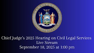 Civil Legal Services Hearing 2025