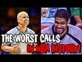 The 12 most ridiculous calls in nba history