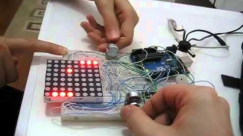 2 Player Pong Game Using Arduino Uno and 8x8 Led Matrix