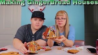 My Boyfriend and I Try To Make Mini Gingerbread Houses