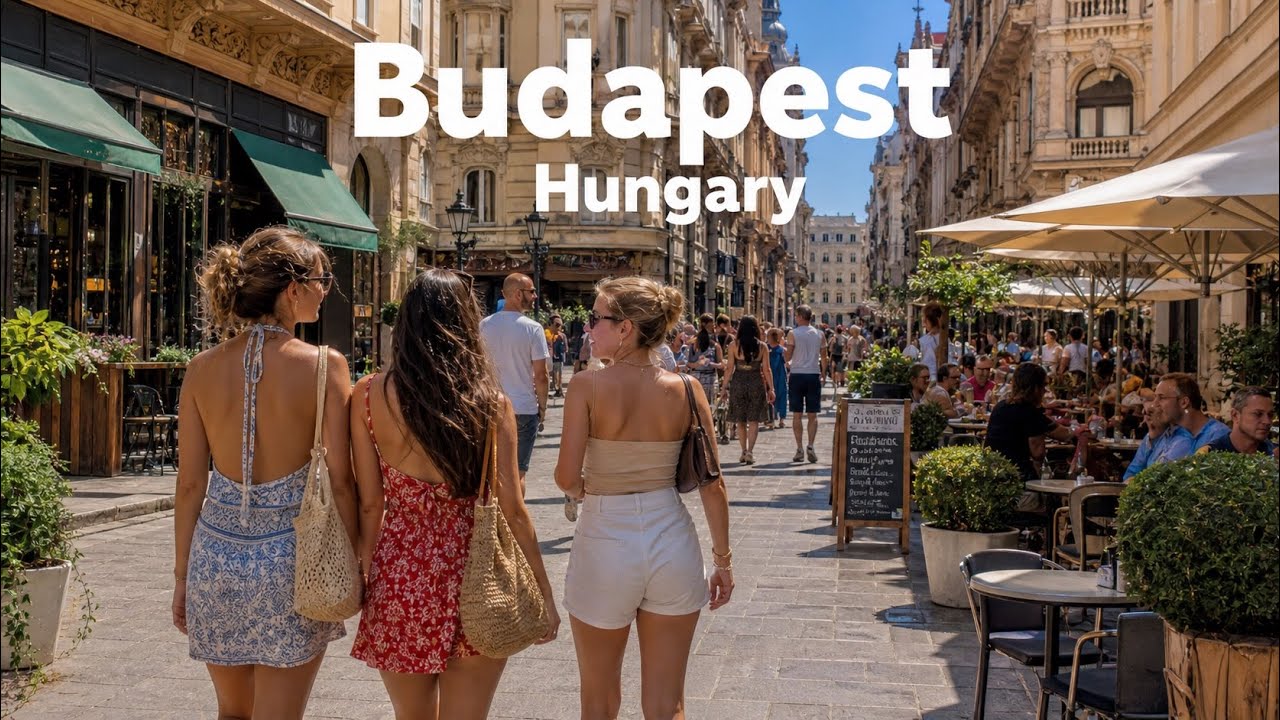 Budapest, Hungary | Danube Parliament & Castle | Tour Đi Bộ 4K