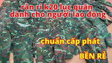 quần áo rằn ri k20 lục quân chuẩn cấp phát đã qua sử dụng dành cho người lao động