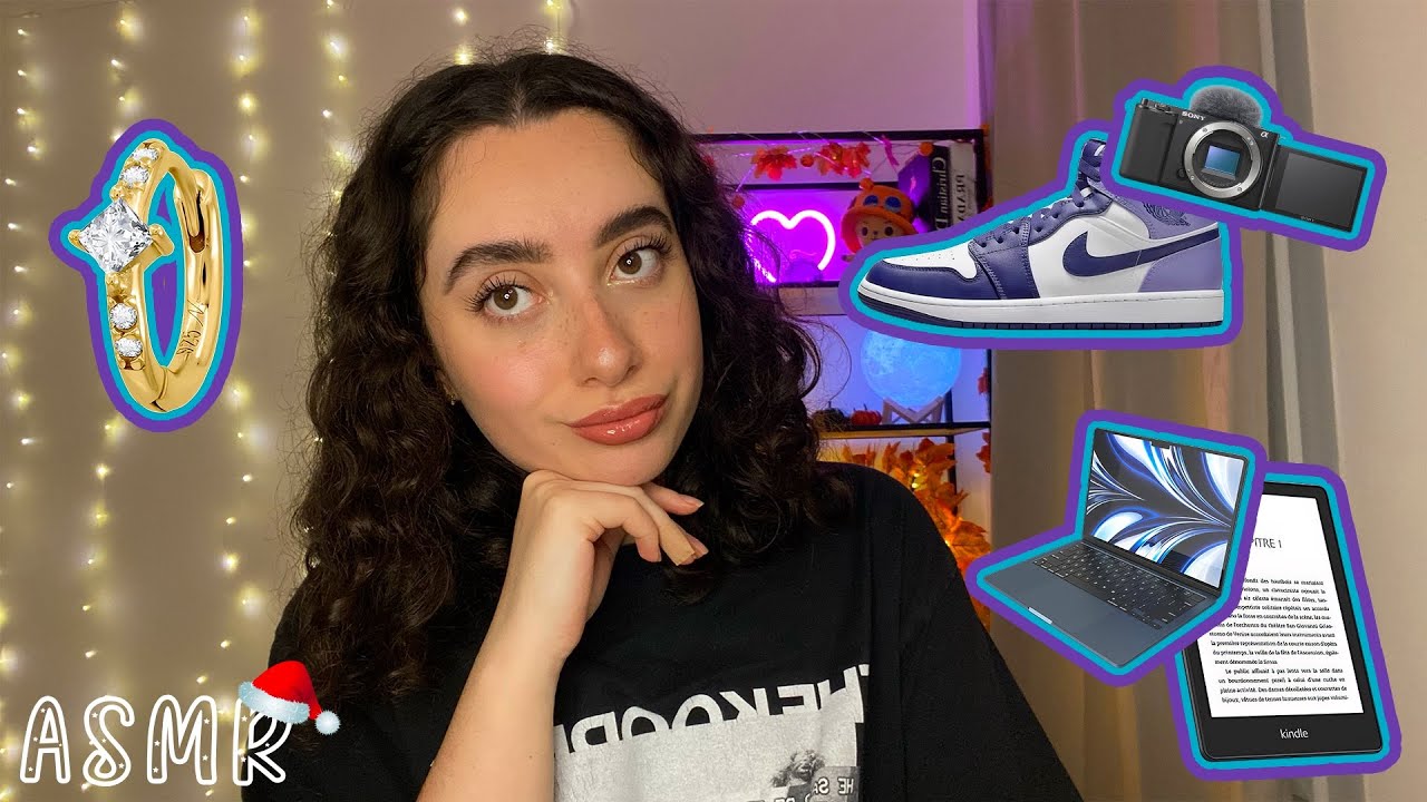 🌙 ASMR FRANÇAIS : MA WISHLIST DE NOËL 2023 🎅🏻🎁(close up, chuchotement)