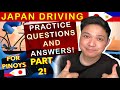 PART 2! DRIVING TEST IN JAPAN 2021 ENGLISH QUESTIONS AND ANSWERS, KARIMEN AND HONMEN EXAMS (TAGALOG)