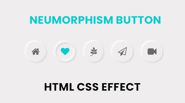 Neumorphism Button UI Design | Pure CSS Effect