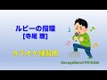 ルビーの指環(寺尾 聰)カラオケ練習用