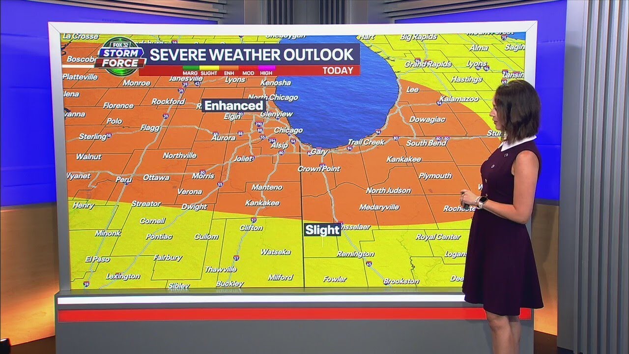 Chicago weather: Tracking severe storms and extreme heat - YouTube