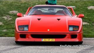 Ferrari F40 on circuit Park Zandvoort - 1080p HD