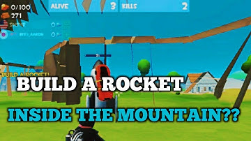 Rocket royale New Glitch found | BUILD A ROCKET INSIDE THE MOUNTAIN 🚀