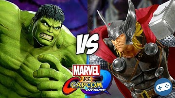 Hulk VS Thor Marvel vs Capcom Infinite Gameplay
