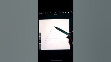 Drawing impossible triangle😮 | Optical illusion #shorts #arttiktok #howto #tricks