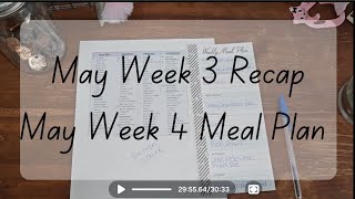 Weekly Budget Recap | Weekly Meal Plan | Cash Budgeting