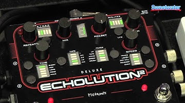 Pigtronix Echolution 2 Deluxe Delay Pedal Demo - Sweetwater at Winter NAMM 2014