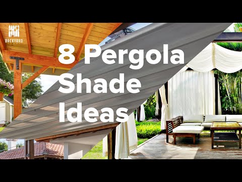 8 Fantastische Pergola-schaduwideeën voor uw achtertuin | Achtertuinlandschap