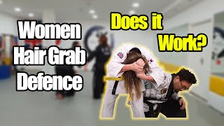 Women's self defense against Hair grab - SKMA Hapkido techniques