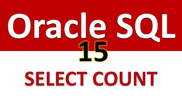 Oracle SQL Developer Tutorial For Beginners  15   SELECT COUNT