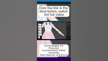 Unreal Engine Tutorial | PART 1|Character Customization|Importing VRoid Character with Outfits in UE