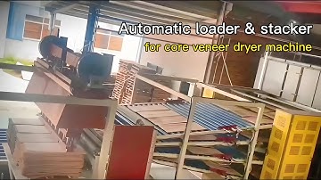 Automatic loader &stacker for continuous core veneer dryer machine,roller type veneer drying machine